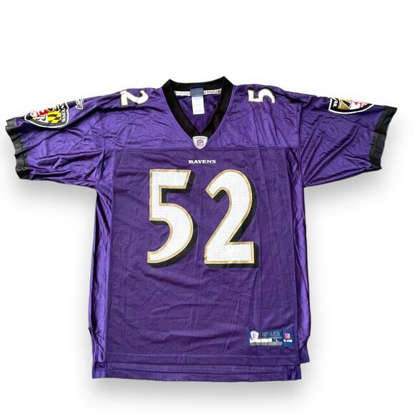 Ravens Ray Lewis Authentic Signed Purple Jersey sz L - Picture 2 of 9